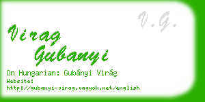 virag gubanyi business card